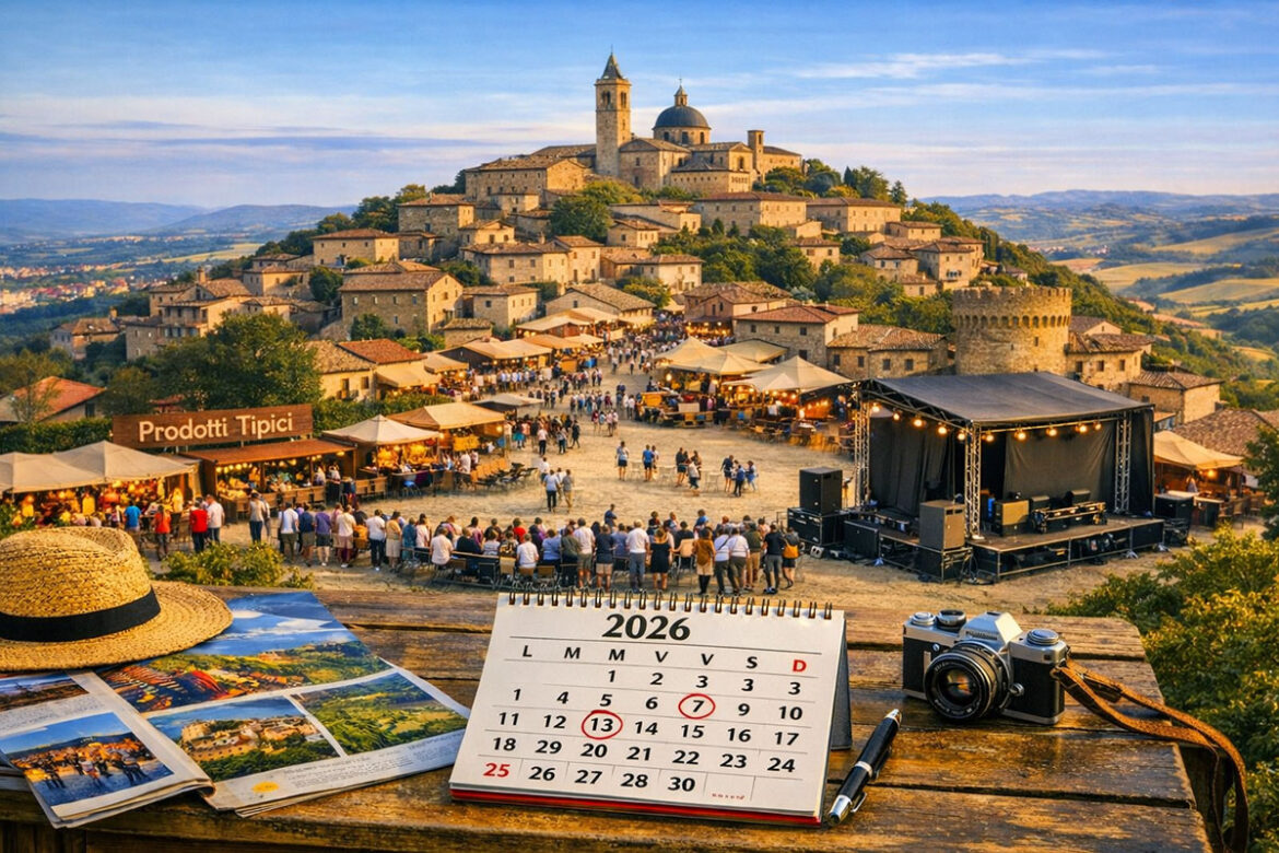 evento culturale con bancarelle, tipicità e musica dal vivo nelle marche, calendario 2026